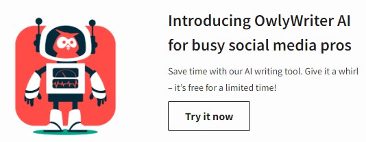 Hootsuite’s OwlyWriter AI t